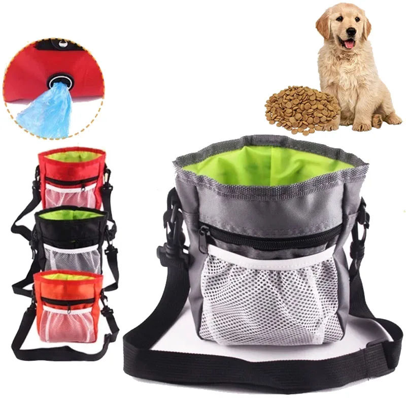Dog Pet Training Treat Bag Outdoor Feed Pocket Pouch Dogs Obedience Agility Reward Waist Bag Pet Supplies