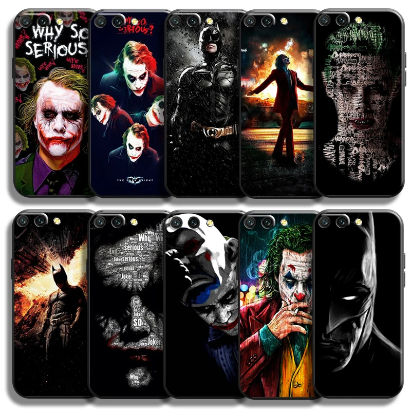 

Marvel Bat-Man Joker Clown For Huawei Honor 10X 9X Lite Pro Honor 10 10i 9 9A Phone Case Black Funda Carcasa Silicone Cover