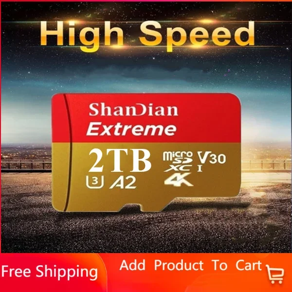 

2023 New High Speed High Capacity 2TB/1TB/512GB/USB Drive Micro SD Micro SDHC Micro SD SDHC Card 10 UHS-1 TF Memory Card+Reader