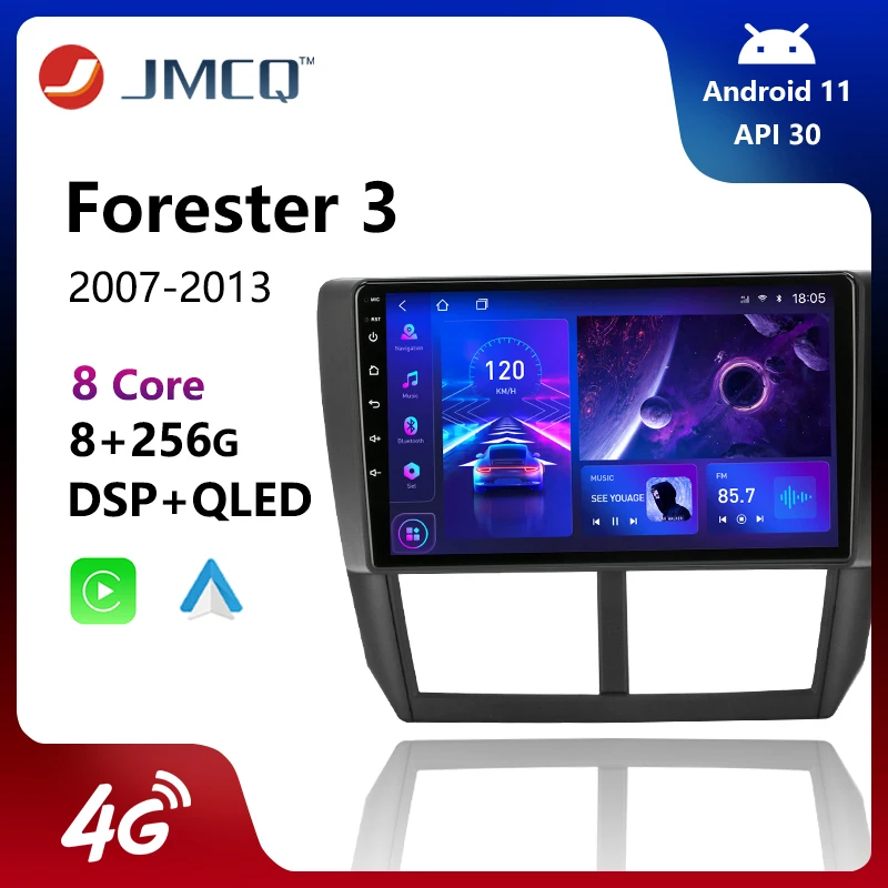 

JMCQ 9" 4G+WiFi 2din Android 10 Car Radio Multimidia Video Player GPS Navigation For Subaru Forester 3 SH 2007-2013 Head Unit