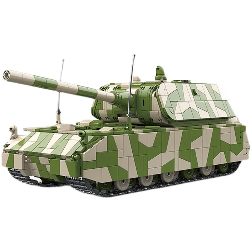 

MOC Military 2930pcs World War II Panzer VIII Maus Tank Armored Car Weapons Minifigs Parts Figures Building Block Brick Mini Toy