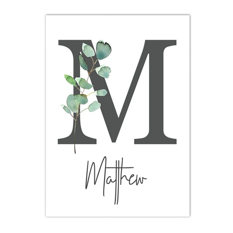 3 шт. персонализированное Имя мальчика персонализированный плакат животное