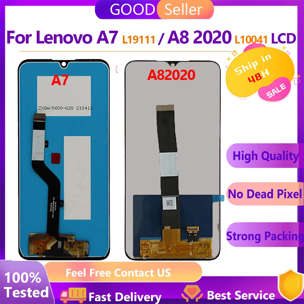

LCD For Lenovo A7 Display Touch Screen Digitizer Assembly For Lenovo A7 L19111 LCD Display Replacement LCD Lenovo A8 2020 L10041