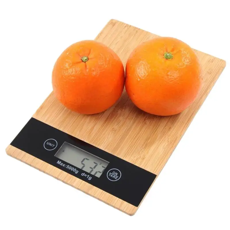 

Digital Kitchen Scale Electronic Precision Wood Scale From 1 Gram To 5kg 5000 Grams GR Kilos Kg Wooden Kitchen Scale