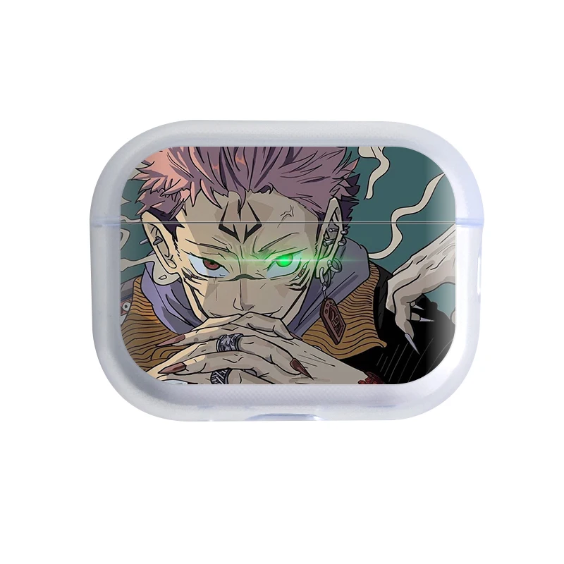 Прозрачные наушники Kaisen Gojo Satoru для Apple Airpods 1 2 3 Pro