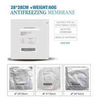 anti freezing membranes for fat machine 50pcs lot antifreeze membrane dhl 0 07g bag 3442cm cooling therapy pads
