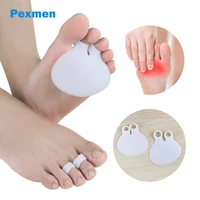 pexmen 2pcs metatarsal pads ball of foot cushions bunion pad to help relieve hallux valgus forefoot pain toe separator