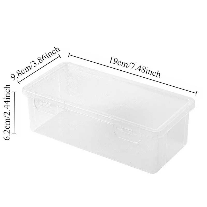 1PC Portable transparent data line pencil pen organizer box sub equation desktop stationery office supplies