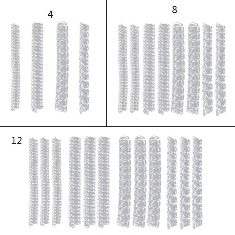 

12Pcs/10 Pcs Ring Size Adjuster for Loose Rings Invisible Jewelry Sizer Making Jewelry Guards Spiral Plastic Tightener for Women