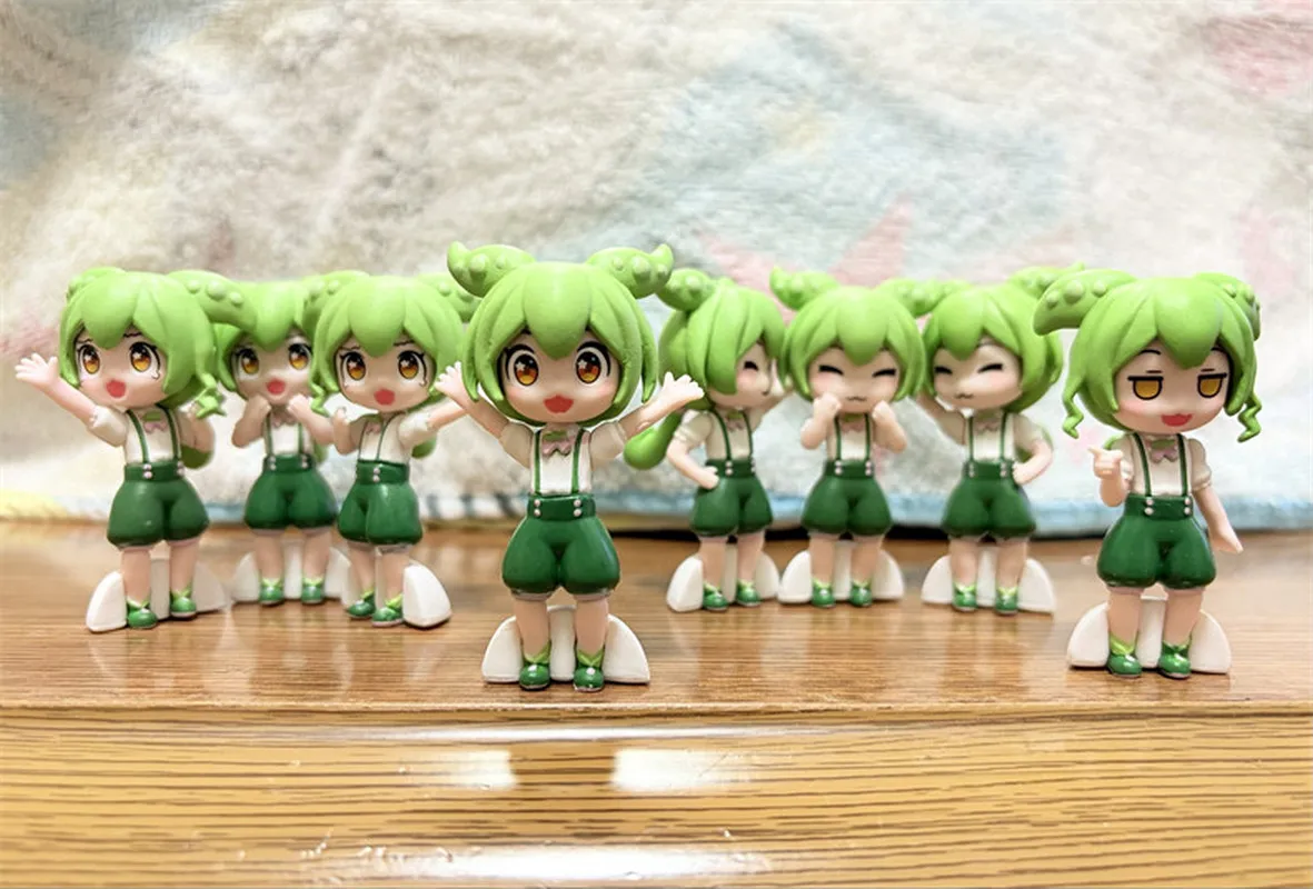 Фото Фигурка-гашапон Stasto Zundamon Standing Tohoku Zunko, стереоскопическая коллекционная статуэтка, настольное украшение для коллекционеров аниме №1