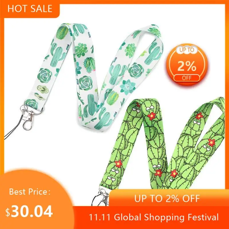 

30 шт. кактус шейный ремешок Ремешки удостоверение личности держатель карты брелок мобильный телефон ремень Георгиевская лента тесьма ожер...