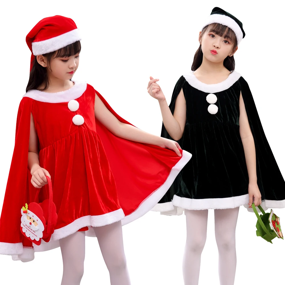 

Kids Christmas Santa Claus Costume New Year Chilren's Fancy Dress Halloween Party Girls Boys Costume Cosplay