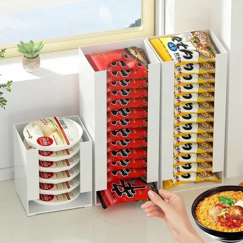 Кухонный стеллаж для лапши быстрого приготовления корейский ящик хранения