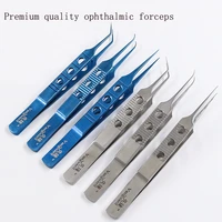 ophthalmic tweezers double eyelid beauty plastic stainless steel tool stitch removal with hook toothed tweezers
