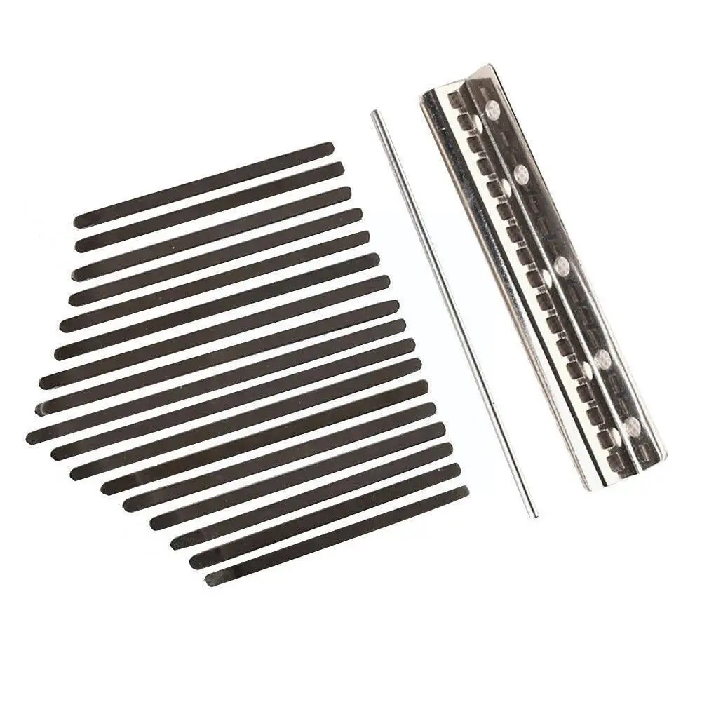 

Thumb Piano Bridge Saddle 17 Keys Set Kit For Kalimba Diy Replacement Parts K1l5