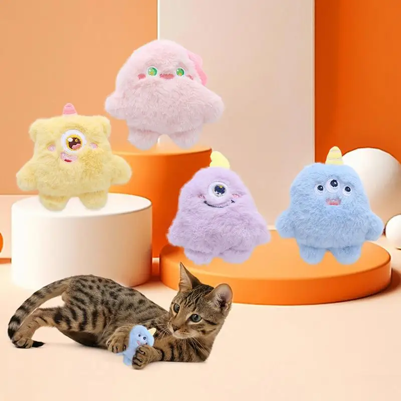 

Cute Cat Toys Funny Interactive Plush Cat Toy Mini Teeth Grinding Catnip Toys Kitten Chewing plushies Cat Plaything chewers