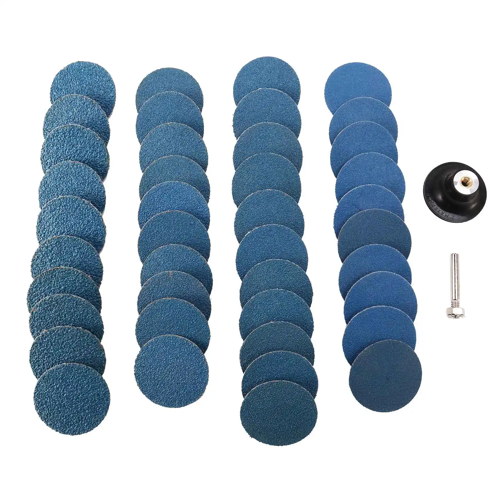 

41Pcs Quick Change Discs Set 2 Inch Zirconia Sanding Discs with 1/4 inch Holder for Die Grinder Rust Paint Removal