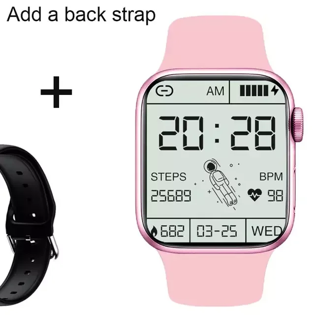 

Watch Dial Call Heart Rate Fitness Tracker 44 MM 1.75 Inch Square Screen Smart Watches Men Women Smartwatch Smart