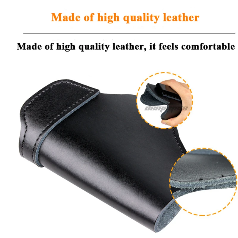 Army Combat Tactical Pistol Waist Holster Durable Leather CS Shooting Hunting Handgun Carry for Glock Sig Sauer S&ampW M&ampP | Спорт и