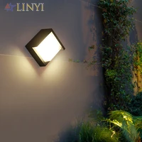 aluminum acrylic shell outdoor led wall light indoor led wall lamp for front door corridor waterproof home lighting wall sconces