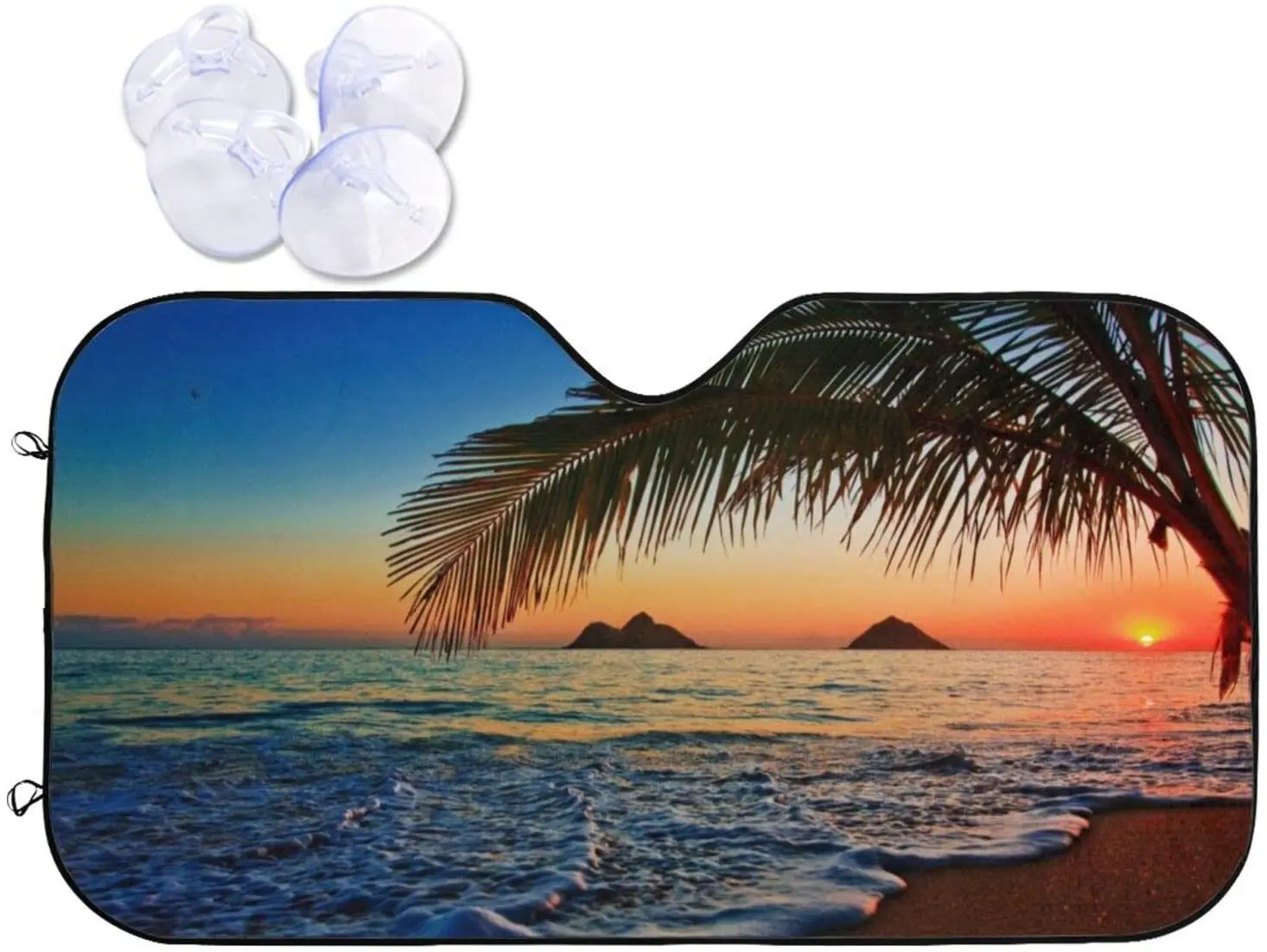 

Солнцезащитный козырек на лобовое стекло Sunrise Beach, складной козырек от солнца