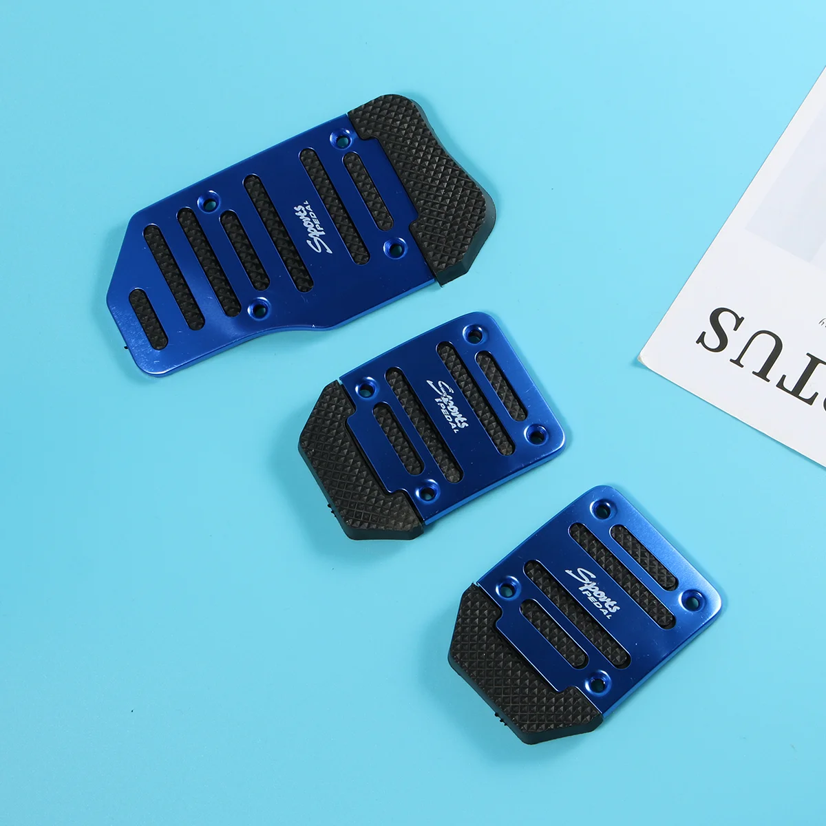 

Car Pedal Pads Non Automatic Car Gas Brake Pedals Pad Cover Auto Sports Gas Fuel Petrol Clutch Brake Pad Rest Plate Blue 3pcs