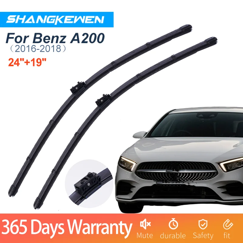 

Car Wipers Blade For Benz A200 Universal Frameless Noise Reduction Windshield Rubber ShangKeWen Wipers Mercedes-Benz Accessories