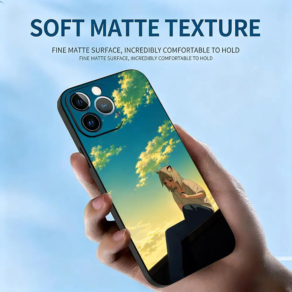 Фото Чехол для телефона с аниме-котом-курильщиком для iPhone 18 17 16 15 14 13 12 X XR XS Plus Mini Pro Max, мягкий черный ударопрочный чехол. №3