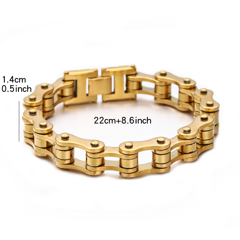 Байкерский браслет-цепочка из нержавеющей стали мужской браслет цепочка звеньев