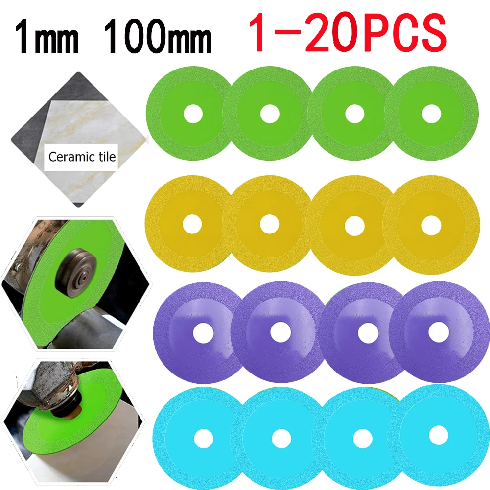 

100mm Glass Cutting Disc Diamond Marble Saw Blade Ceramic Tile Jade Special Polishing Cutting Blade Sharp Brazing Grinding Disc