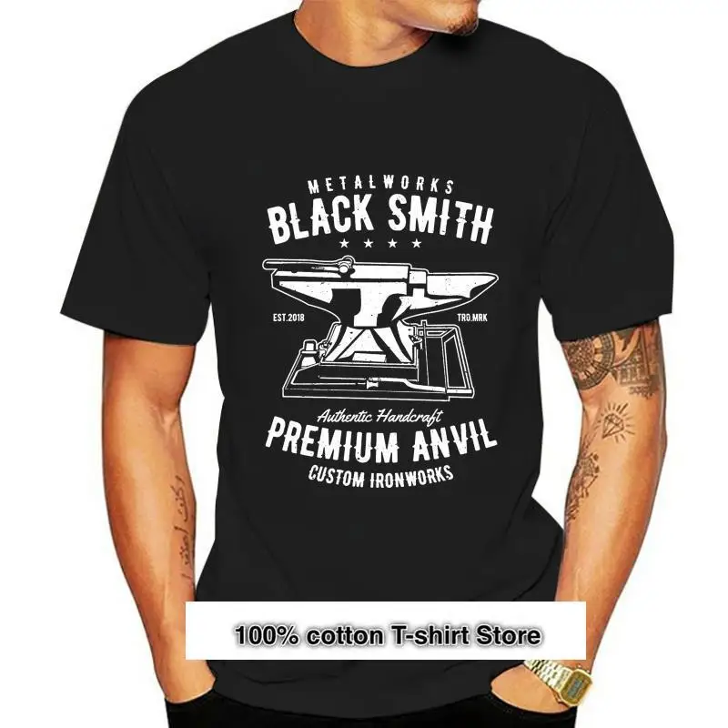 

BLACKSMITH PREMIUM-Camiseta para hombre, ropa de trabajo, Works, personalizada, color negro, auténtica