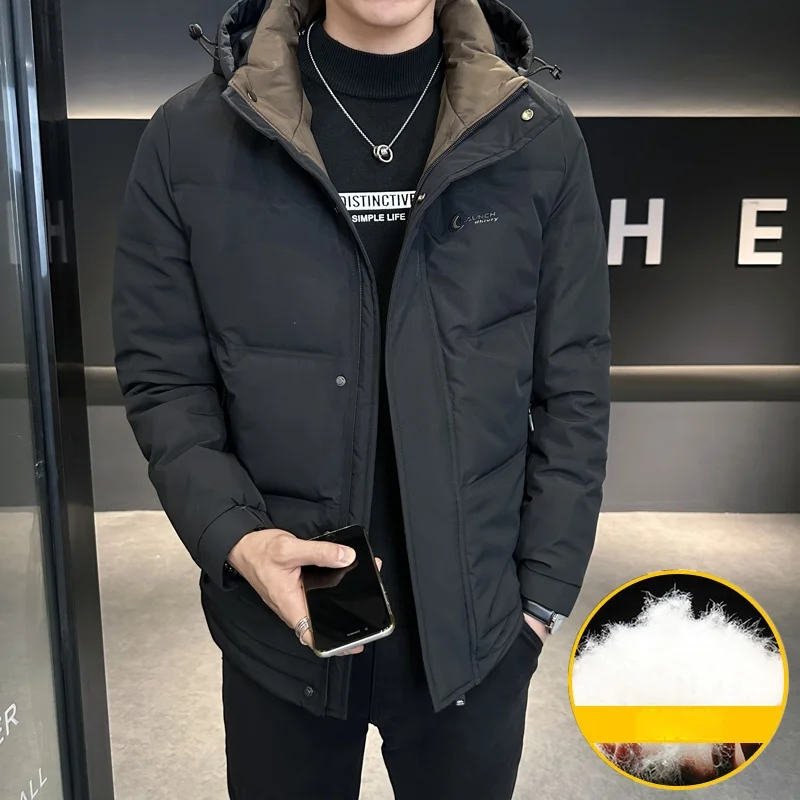 Новинка Зима 2023 пуховик Мужская съемная толстовка повседневный красивый