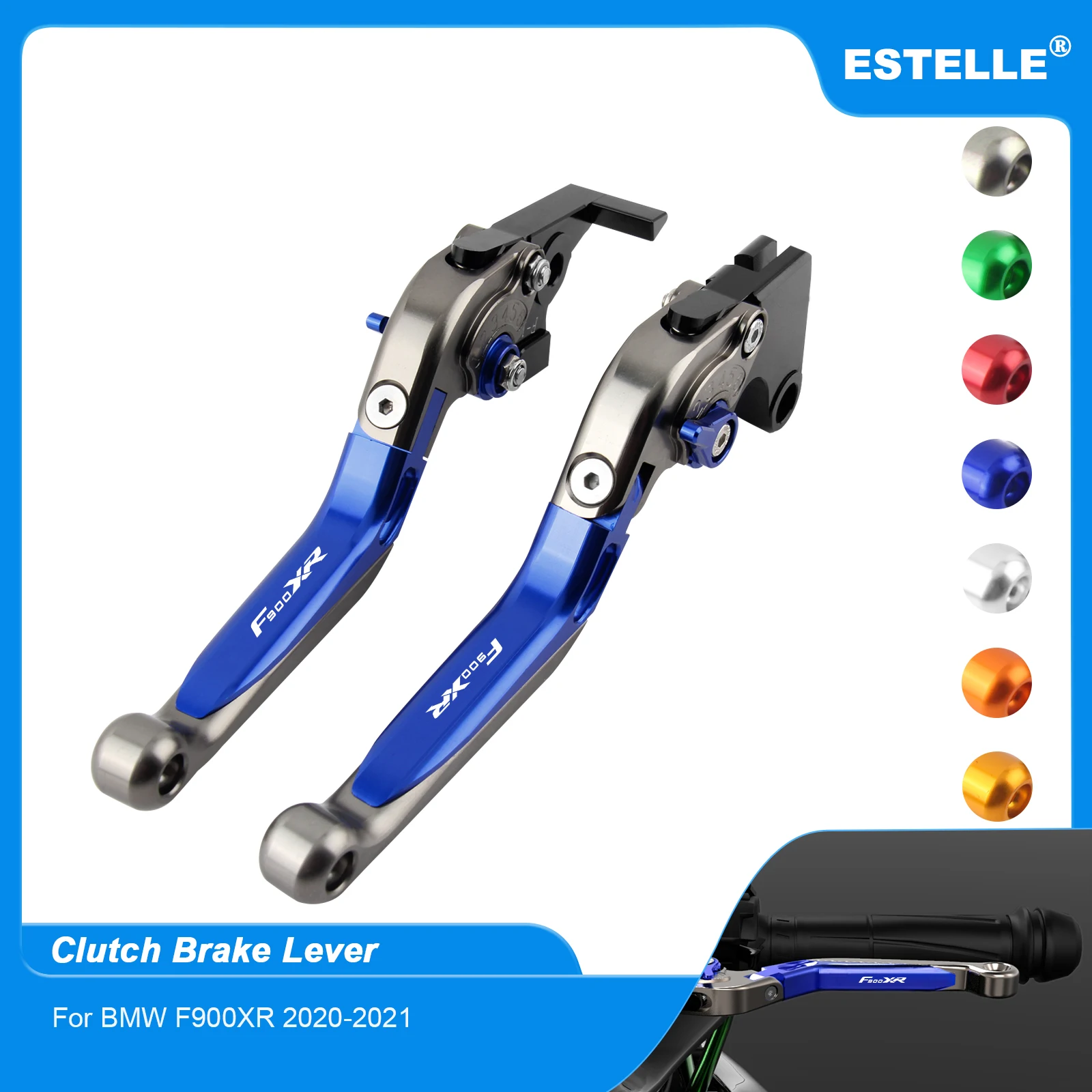 Для BMW F900XR 2020-2021 лазерный логотип мотоциклетные CNC регулируемые складные рычаги