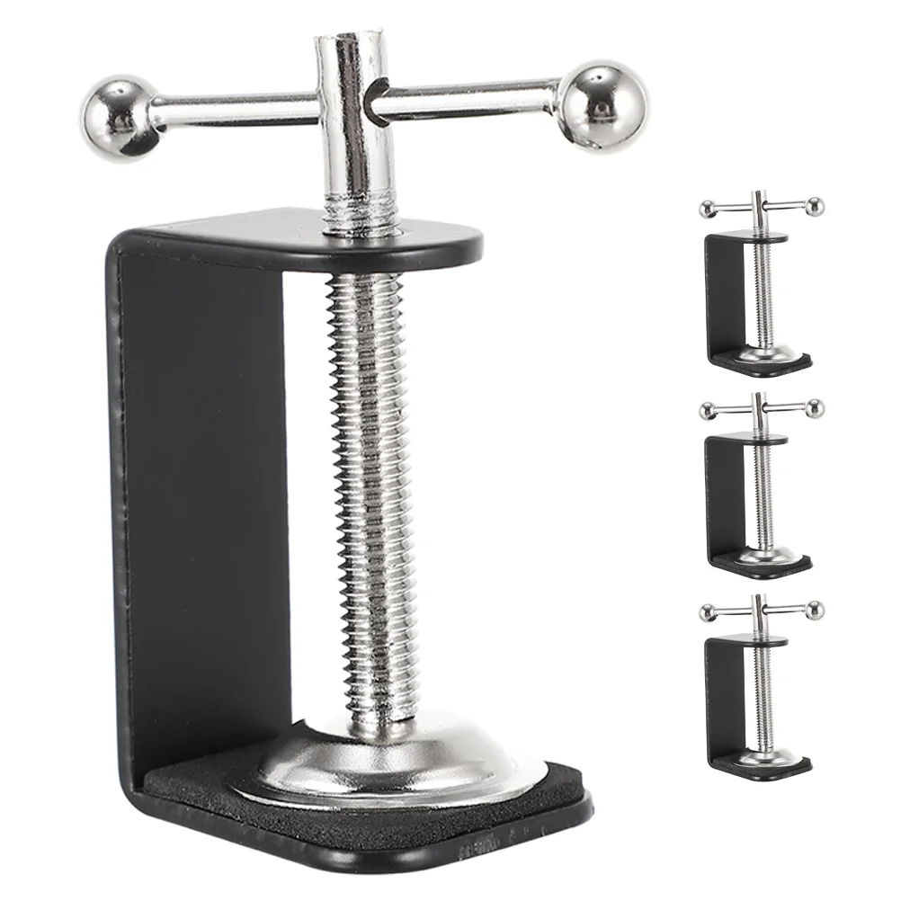 

4 pcs Table Clamps Desk Mount Clamps Universal Table Mounting Clamps Desk Clamps