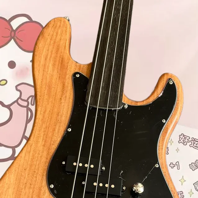 Электрическая гитара из клена и персикового дерева