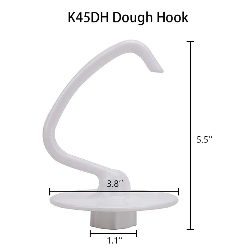 3X K45DH Крючок для теста K45B Плоский венчик с покрытием K45WW Проволочный подходит