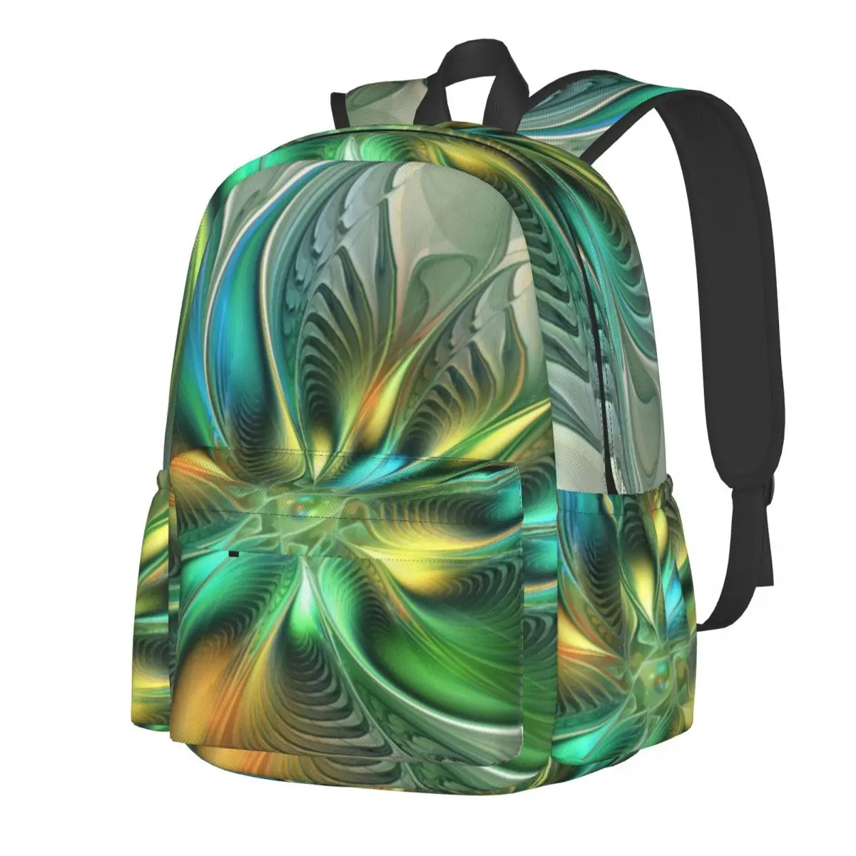 

Рюкзак с абстрактными цветами для мальчиков и девочек, прочный ранец из полиэстера для трекинга и отдыха, школьные ранцы