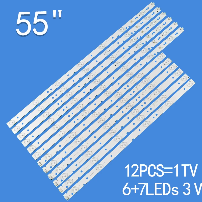 

new 12pcs For 55" TV LE55H E555BV-FMQR LE55H KJ55D13L-ZC14F-02 KJ55D13R-ZC14F-04 ZC21F-05 303KJ550041 aktv5514