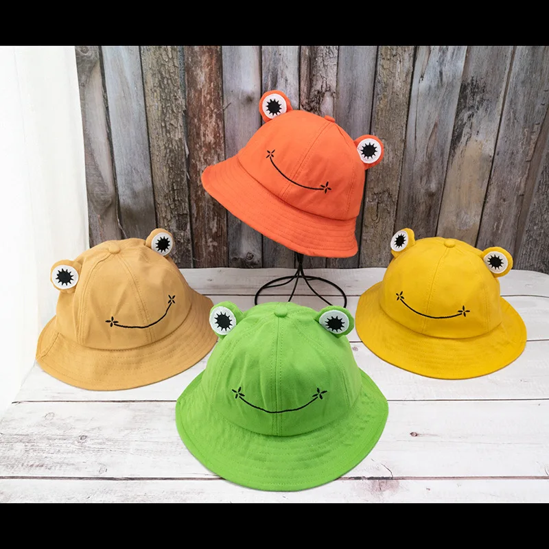 

Cartoon Baby Boy Girls Bucket Hats 2022 Autumn Outdoor Travel Hat Toddler Kids Toddler Sunshade Caps Panama Beach Sun Hats