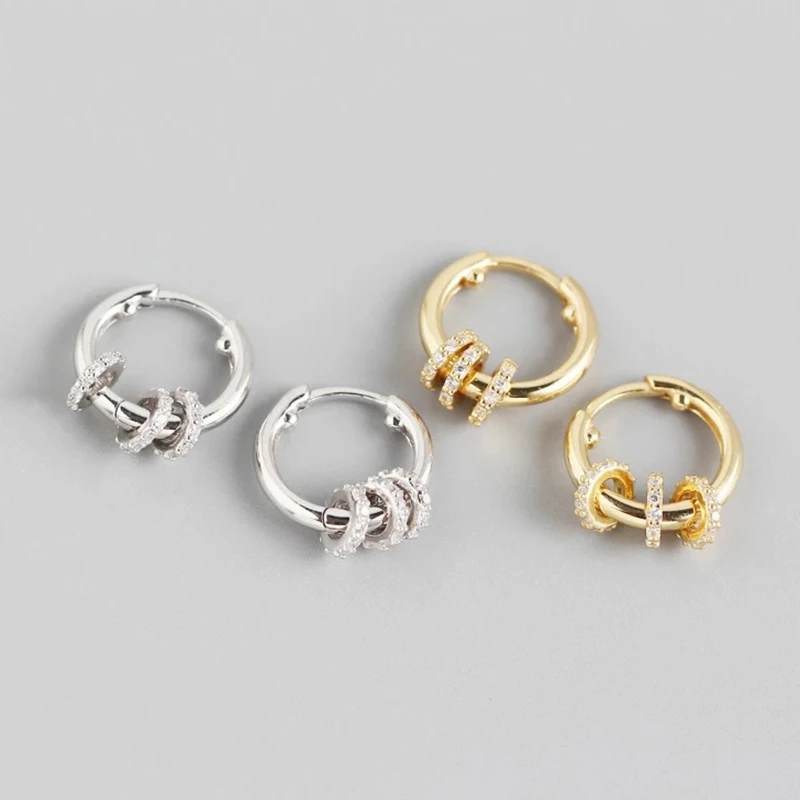 

PANAOBEN Silver 925 Earrings For Women Ear Piercing Small Hoop Earrings Circle Ear Bone Earrings Jewelry Boucle Oreille Femme