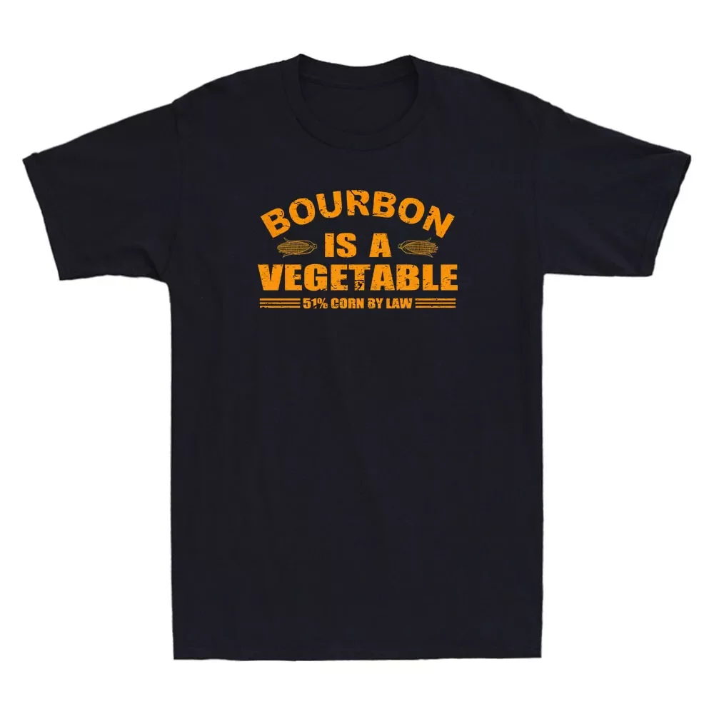 Bourbon is a Vegetable Whiskey Drinking Funny Corn Vintage Unisex T-Shirt S-5XL