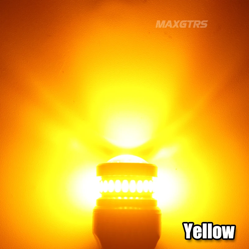 

2 светодиодные лампы BA15S P21W S25 1156 BAU15S BAY15D 1157 4014 3030 с чипом для проектора для задних стоп-сигналов поворота Canb