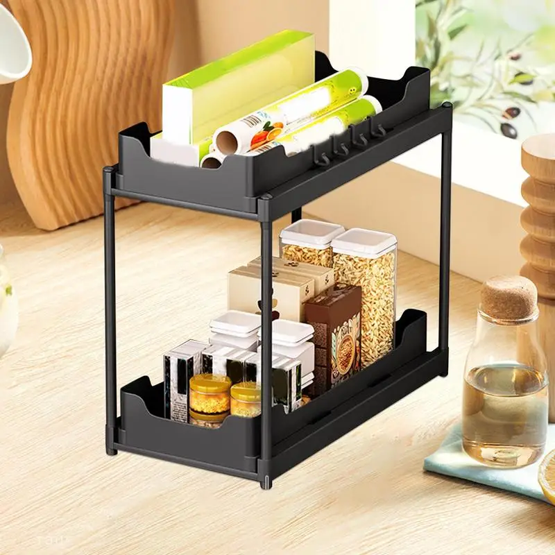 Органайзеры под раковину и скользящая корзина для хранения органайзер