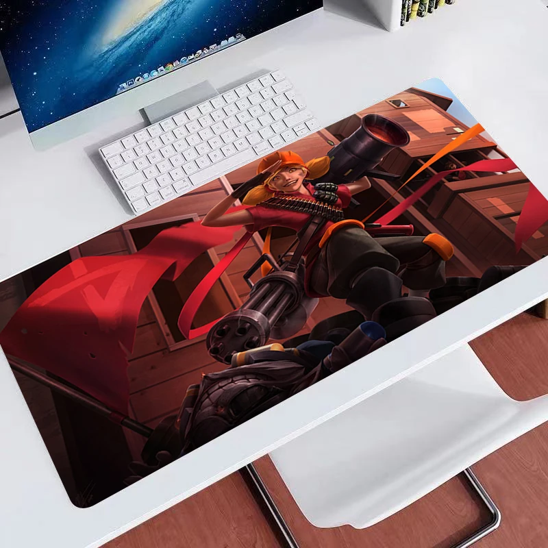 

Большой игровой коврик для мыши Xxl 900x400 Jinx LOL, классный Настольный коврик, аксессуары для ПК, Противоскользящий коврик для ноутбука, игровой к...