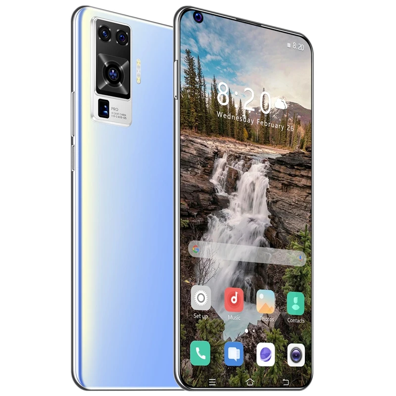 

X50pro Smartphone 2GB+32GB 6.8 Inch Screen 2900Mah Unlocked Dual SIM Cellphone HD Smart Phone EU Plug