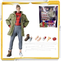 6inch mafex original marvel spider man into the spider verse peter parker model toy action figures toys for children gift