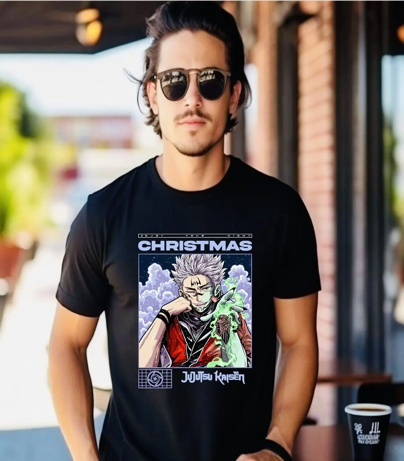 Футболка с коротким рукавом 100% хлопок рождественский подарок