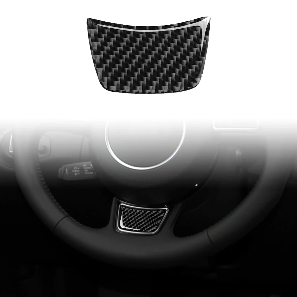 Car Steering Wheel Sticker Trim Carbon Fiber Decoration Allroad Sportback Auto Accessories For Audi A6 C7 12-18 A7 A4L A3 Q3 Q5