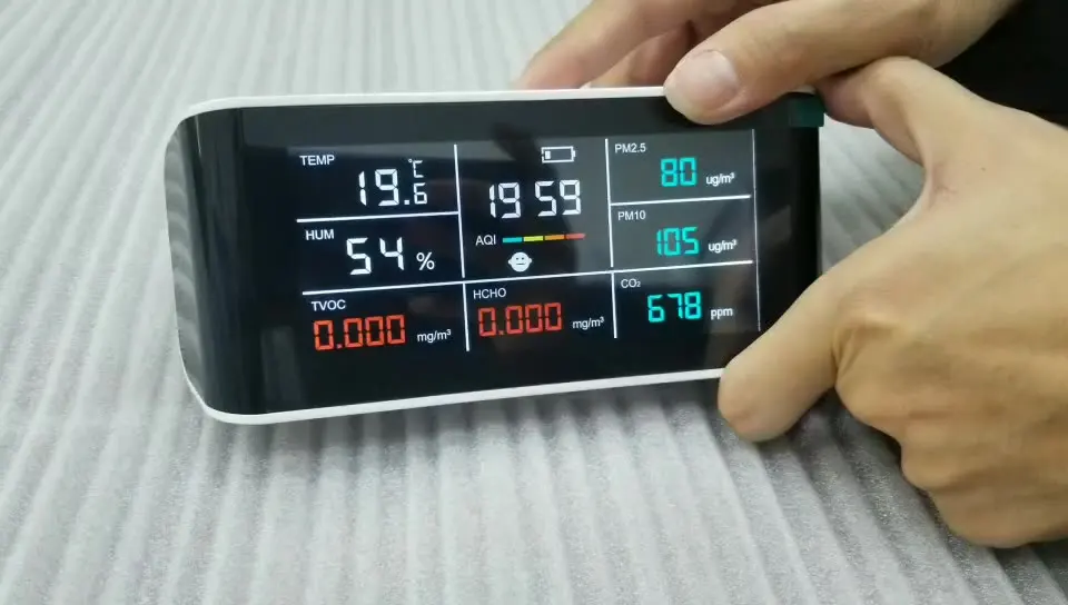 

indoor air quality monitor infrared instrument thermohygrometer carbon dioxide monitors