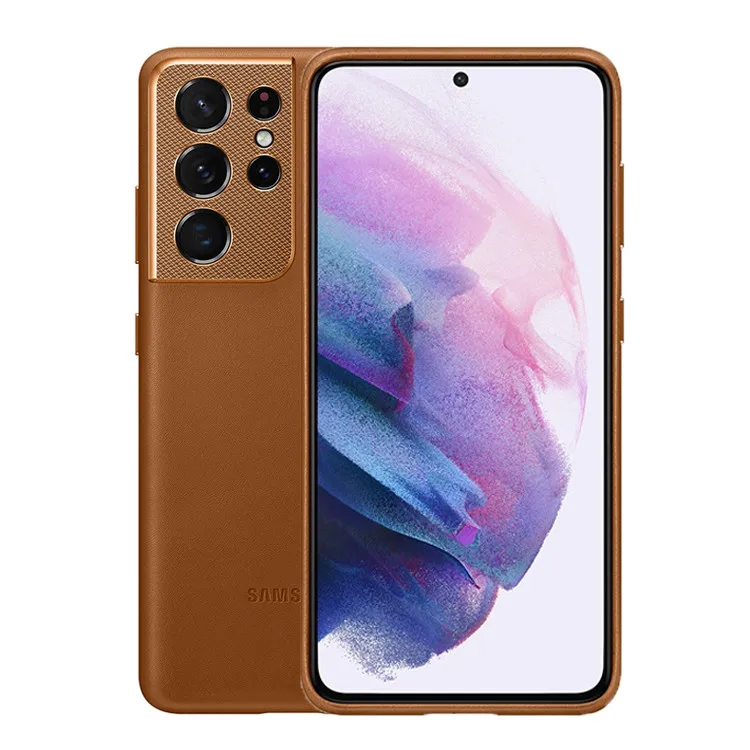 Official Original Samsung Galaxy S21 Ultra Leather Cover Comfortable Grip Casing business phone case For Galaxy S21 ultra